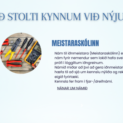 Tvær nýjar námsbrautir auglýstar 20242