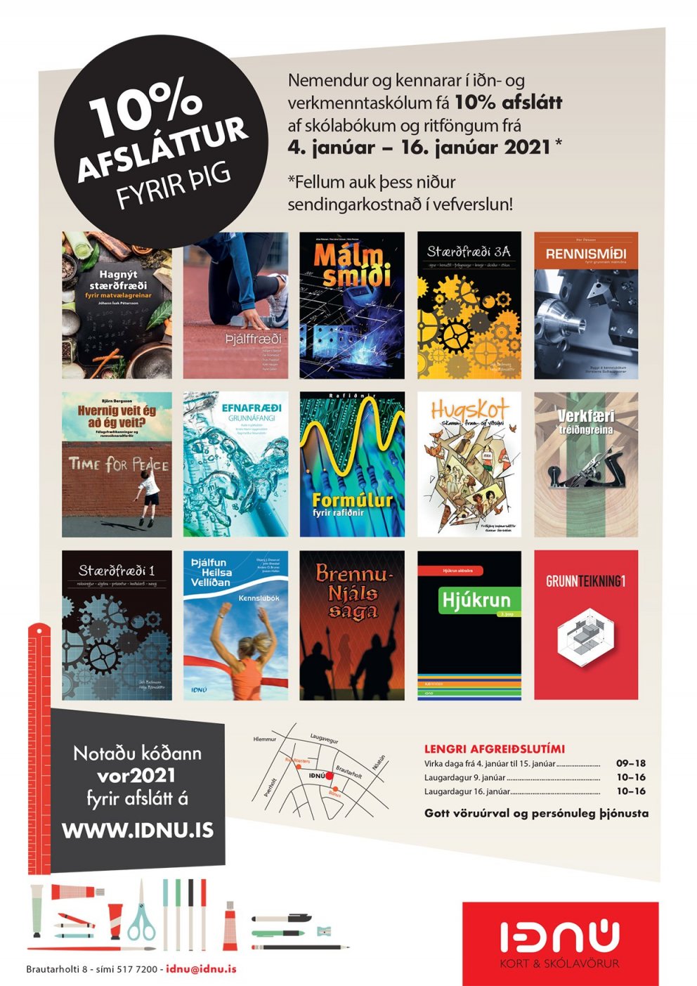 Iðnú afsláttur til starfsmanna og nemenda