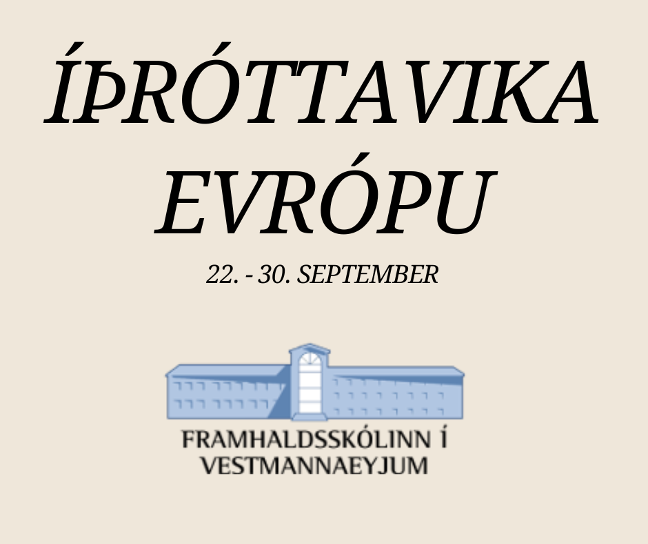 Íþróttavika Evrópu 22.-30 september 2024