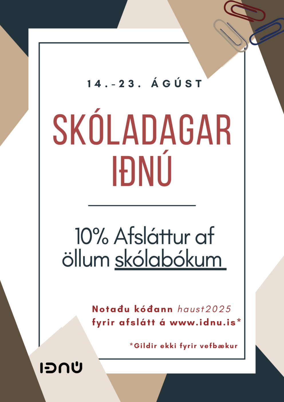 Skóladagar Iðnú