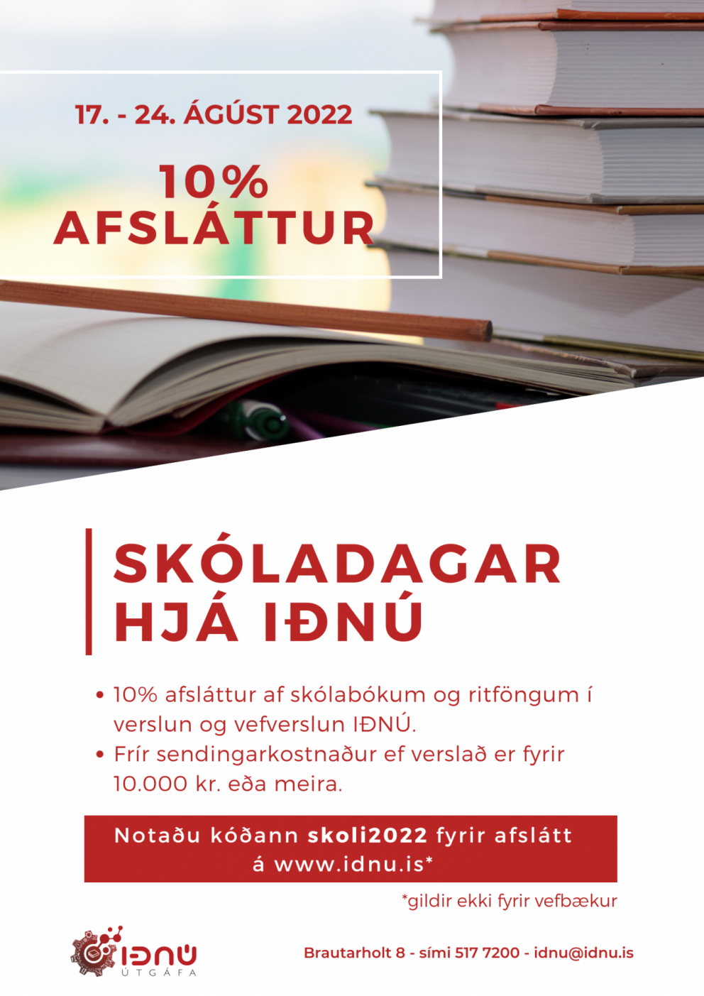 Iðnú afsláttur til starfsmanna og nemenda