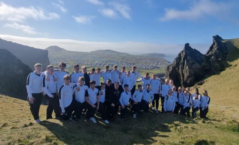 Íþróttaakademía FÍV og ÍBV í fjallgöngu