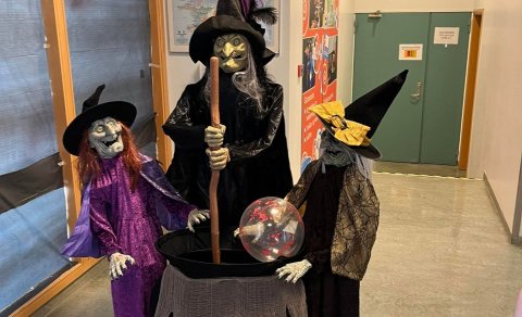 Sjá fleiri myndir af því sem mætti nemendum á Instagram síðu skólans