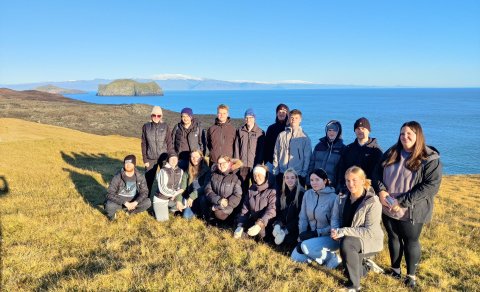 Ganga nemenda í áfanganum SAG2KM05